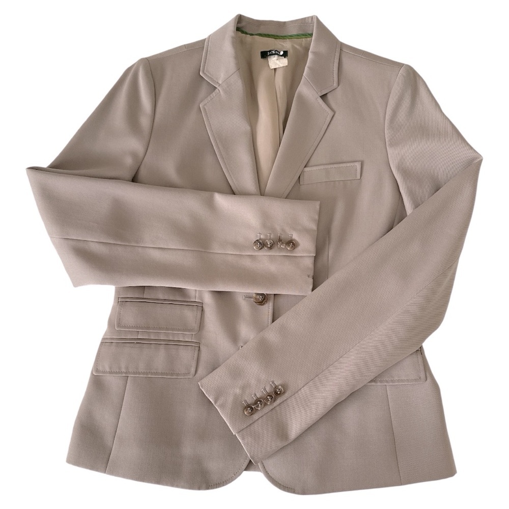 J. Crew Wool Blazer Size 8T - Picture 3 of 7